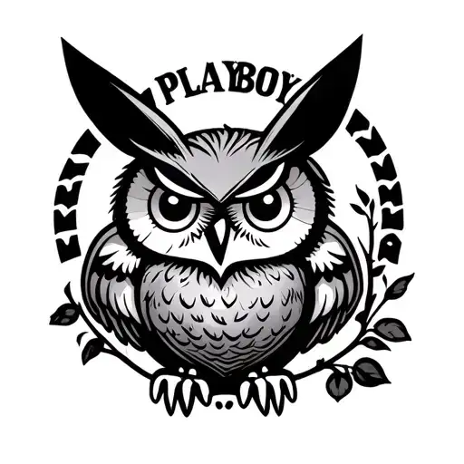 Playboy Logo With Owl