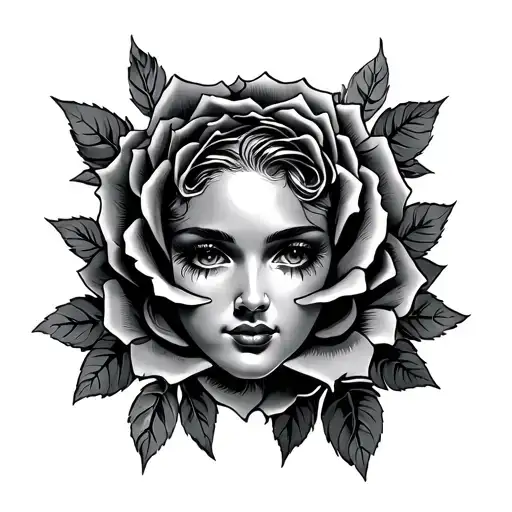 Double Face Roses Money And Letters