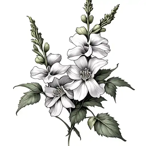 Fox Glove Flowers With Toad