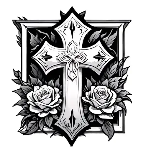 Cover Tattoo For Cross Made