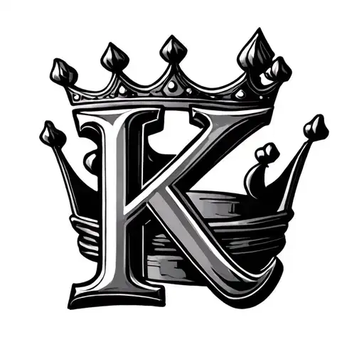Crown K Letter