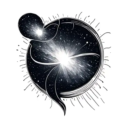 Minimal Tattoo On Wrist Band Combination Of Galaxy And Line