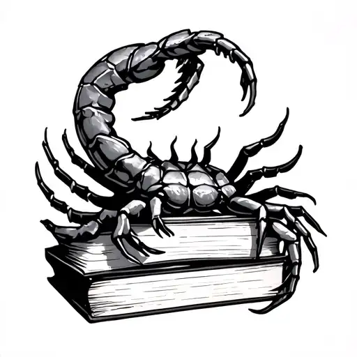 Scorpio Zodiac With Books