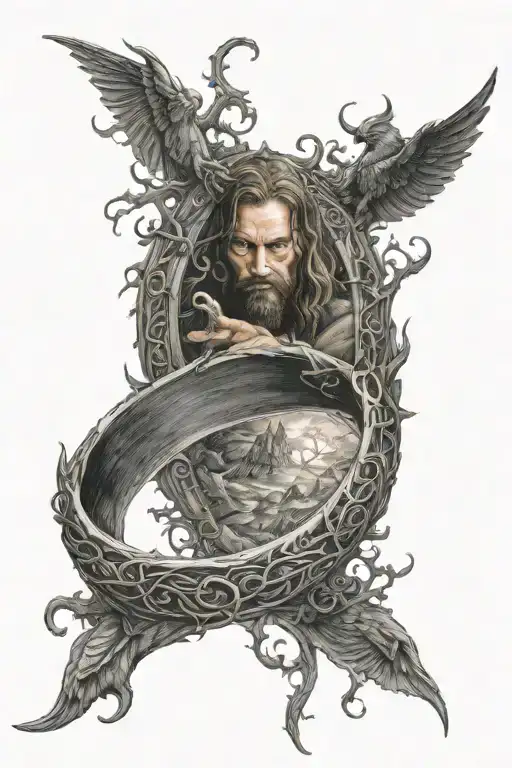 Give Me A Small Lord Of The Ring Tattoo That Include The Fellowship