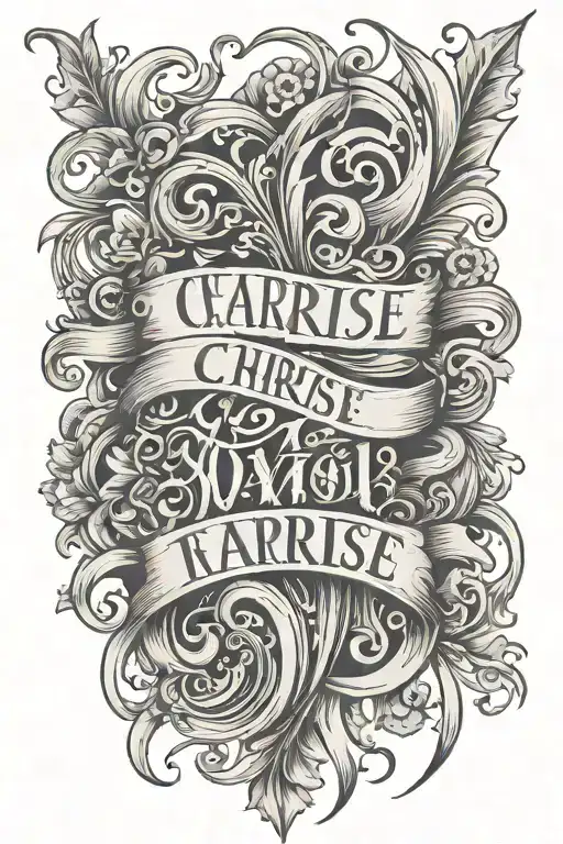 Lettering Charrise