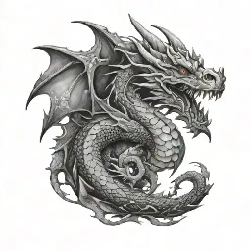 Full Sleeve Cooling Dragon With Galaxy Background