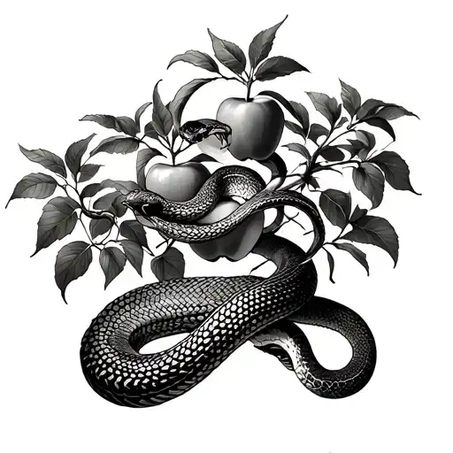 Snake And Apple Trees Sleeve