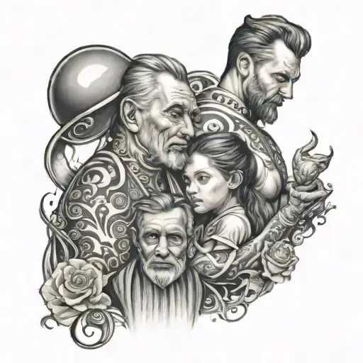 Omage Dad And Daughter