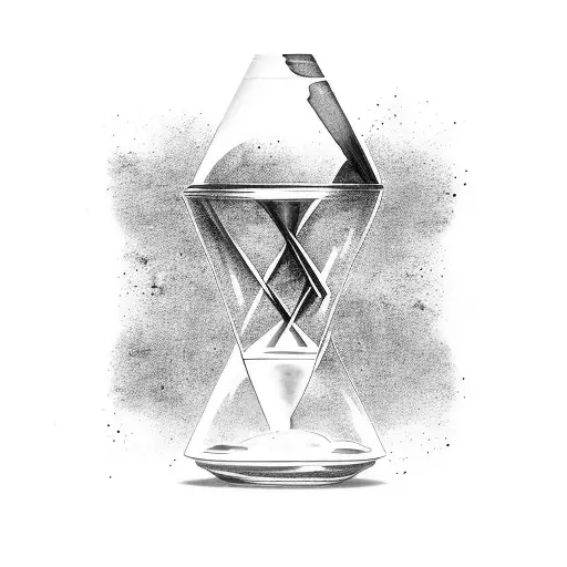 Hand Flicking Top Off Hourglass