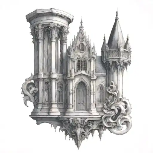 Gothic Architecture Gargoyle Sword