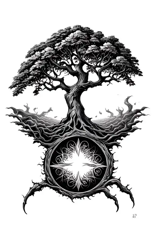 Bousson And Tree Of Life Above