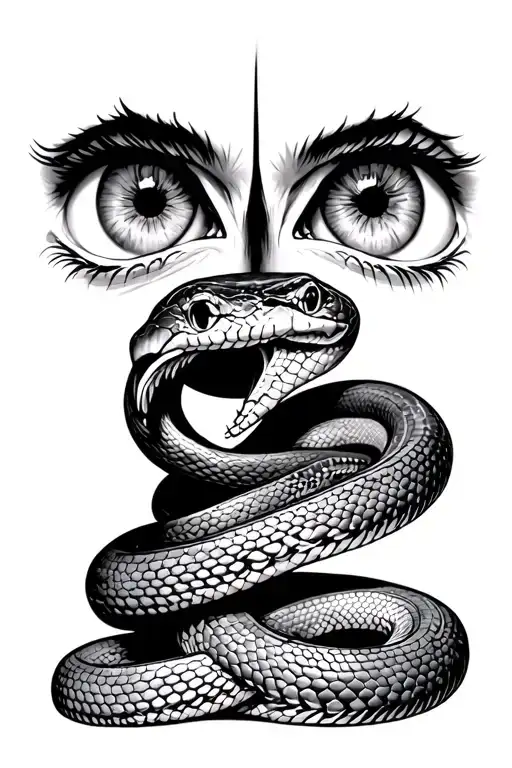 Snake Slithering Out Of Eyes