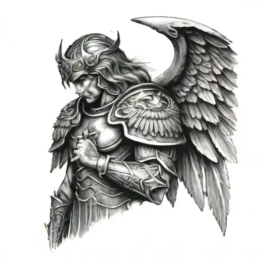 Shoulder Armor Tattoo Biblical Archangel Michael