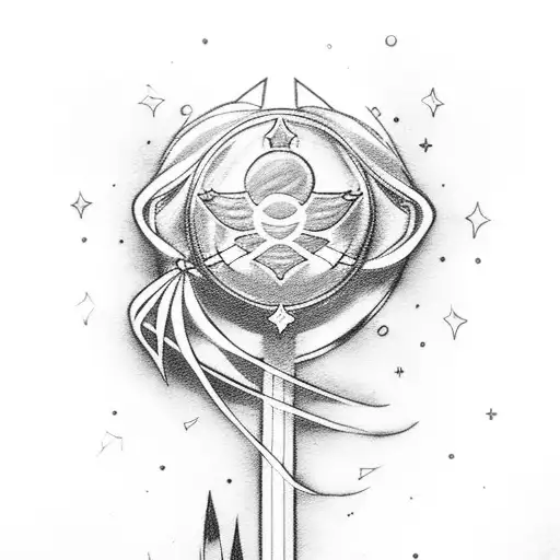 Simple Sailor Moon Wand