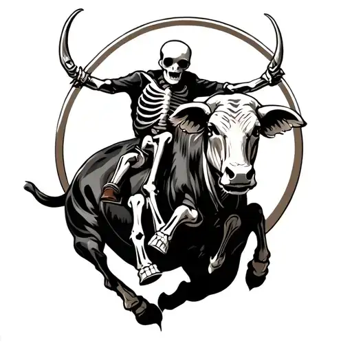 Bullriding Skeleton