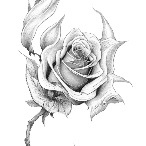 Grim Reaper Black Cloak Roses Lillies Floral Accents