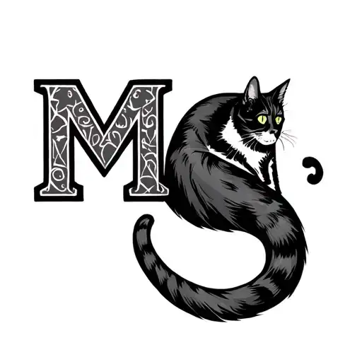 Letters Ma And Cat Legs