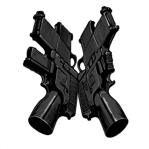 Gemini Twins With Gun