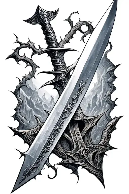 Lord Of The Rings Broken Sword Stuck