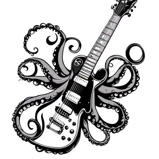 Octopus Electric Guitar Lineer For Arm Sleeve