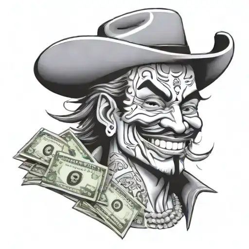 Chicano Man Evil Grin And Money