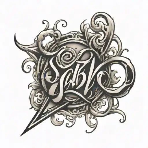 Create A Tattoo Featuring The Word 'Sabr' In A Beautiful Calligraphy Script