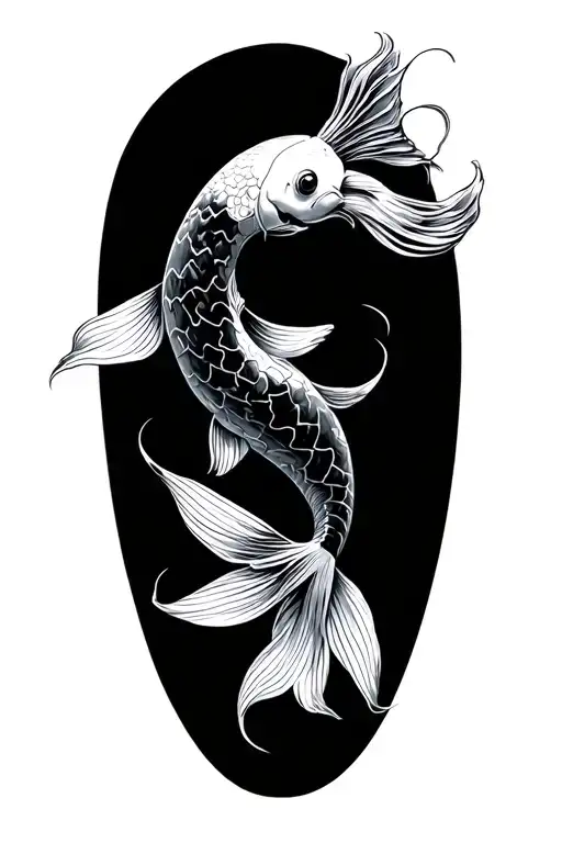 Koi Fish Strength Symbol