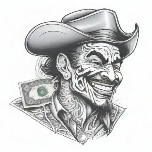 Chicano Man Evil Grin And Money