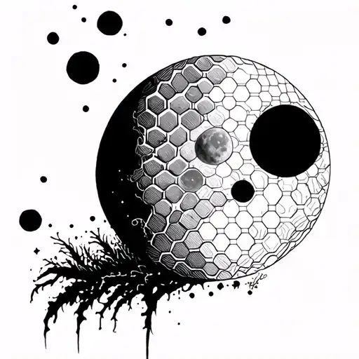 Honey Comb Moon Phases