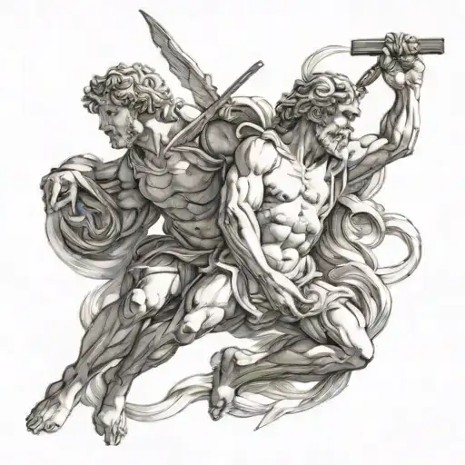 Speration Of Light From Darkness Michelangelo