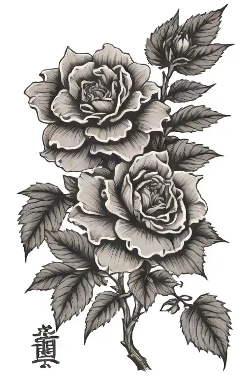 Rose Of Sharon With Hanafuda Cards Arranged