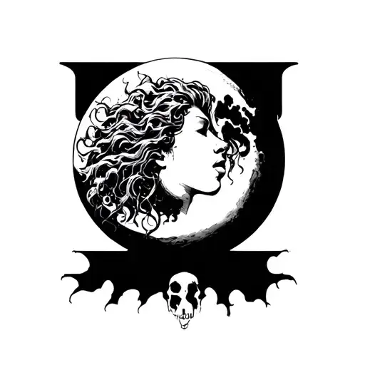 Madusa Minimulist Wit Waxing Cresent Moon