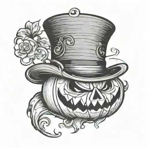 Pumpkin With A Top Hat