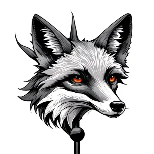 Fox Weathervane With N And E