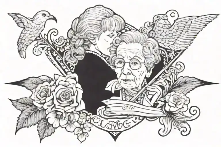 Love Grandma Writing