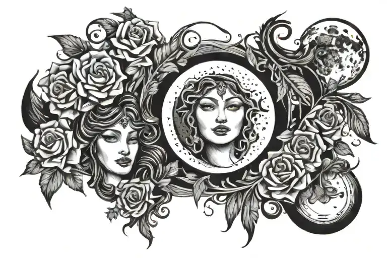 Moon Selena Family Art