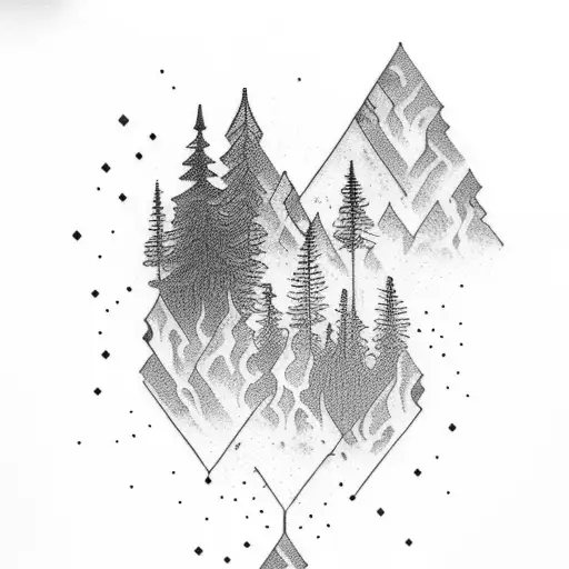 Leg Sleeve Tattoo Of Forest