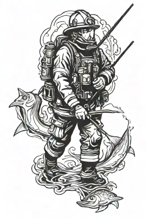 Firefighter Fishing