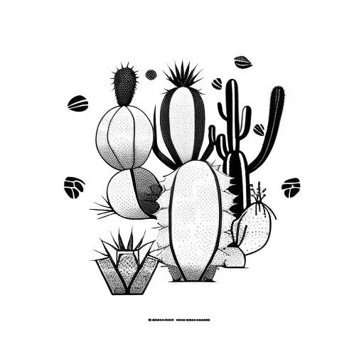 Cactus In Desert