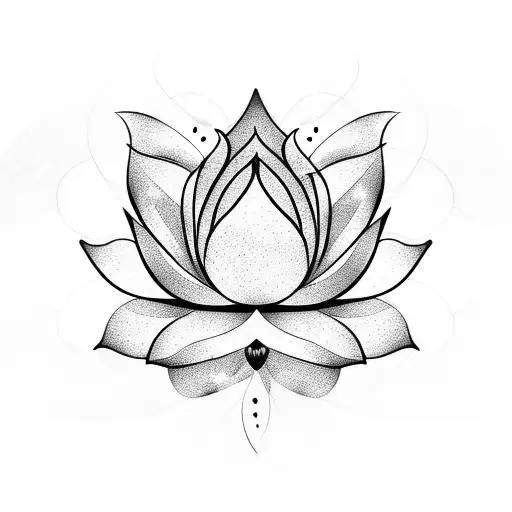 Lotus Flower With Big Petals