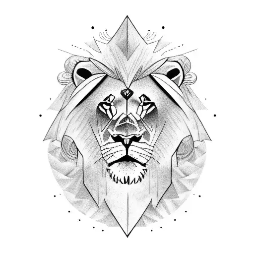 A Lion Wearing A Dirtbike Helmet