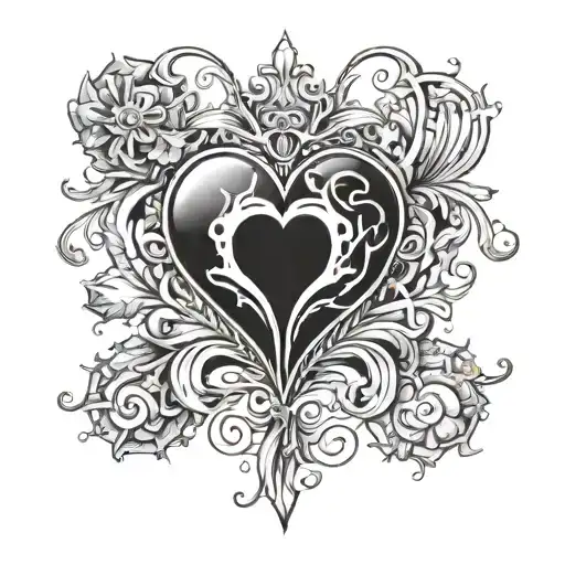 Gothic Black Heart