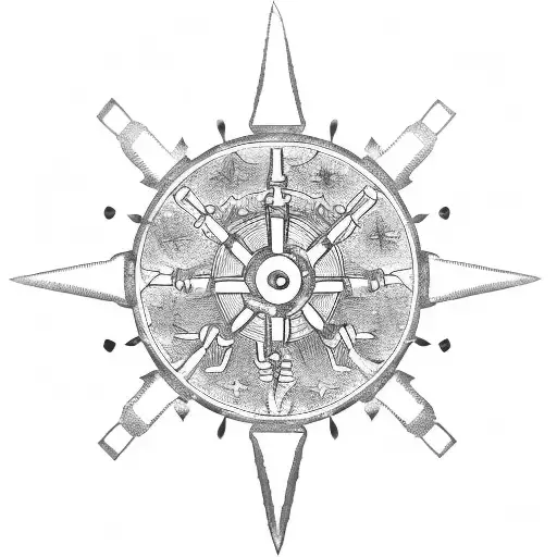 Aries Constellation With Gears And Mechanical Elements
