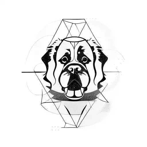 Abstract Geometric Design Of A Saint Bernard