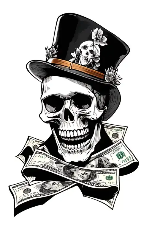 Cholo Skulls Money