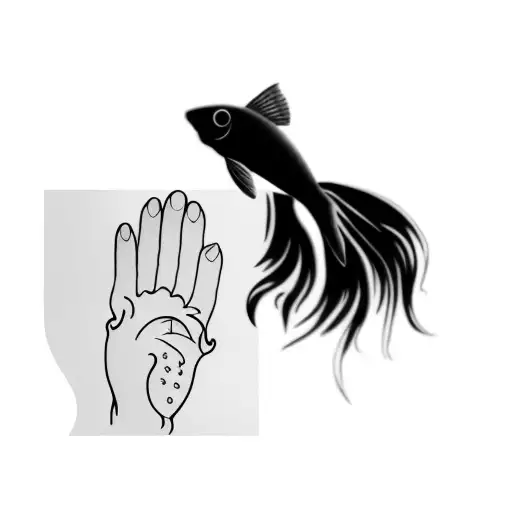 A Hand With A Fish In It