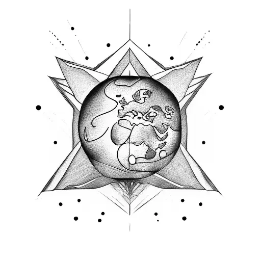 Earth Element With Quote Of Power