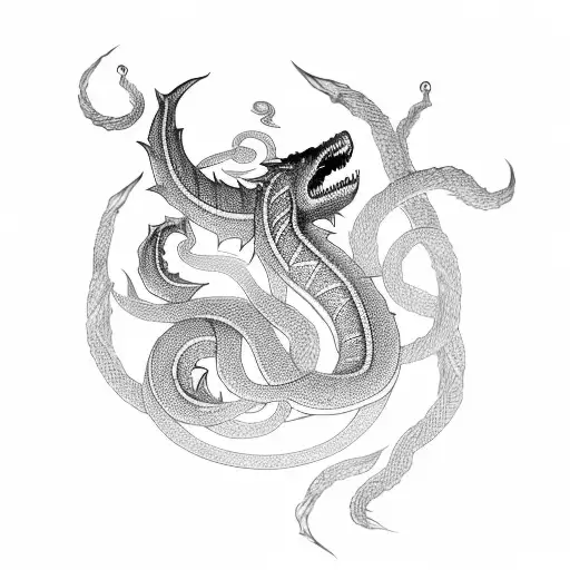 Jormungandr With Norse Background