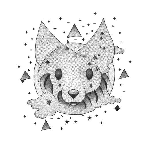 A Cloud With Stars Raining Down Money