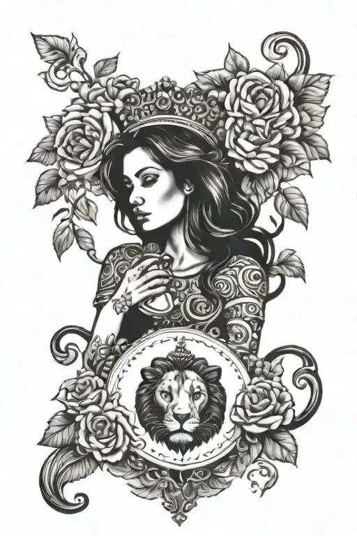 Women With C Cup And Lion